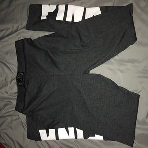 Grey pink brand leggings